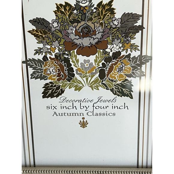 Ornate Sheffield Enamel Jewel Frame Photo Picture Green Silver 4x6” Photo - Picture 2 of 6